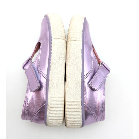 Tucker + Tate Tabitha Mary Jane Flat Girls Metallic Purple Size US10M EU27 - Picture 9 of 11